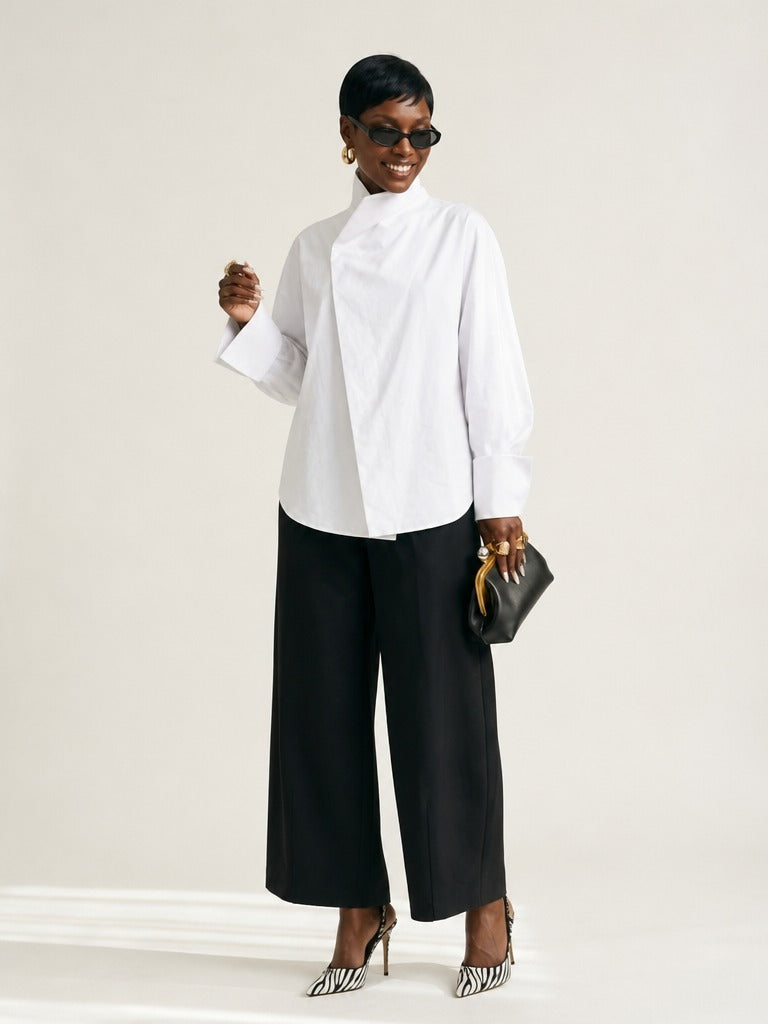 Daring Oversized Patchwork Shirt