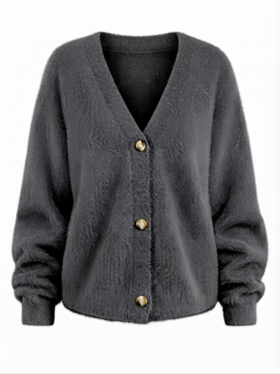 Grounded Knitted Oversized Cardigan