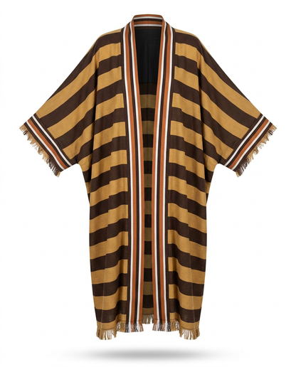 Wanderlust Striped Boho Kimono