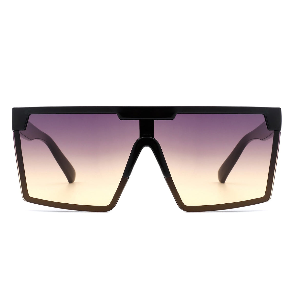 Vitalize - Oversize Retro Square Flat Top Tinted Fashion Women Sunglasses-1