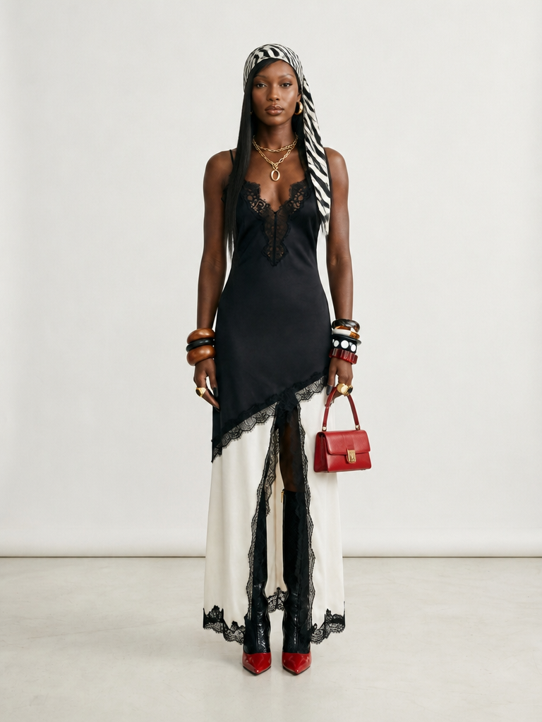 Worthy Lace Slip Maxi Dress