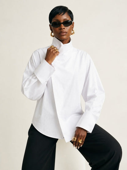 Daring Oversized Patchwork Shirt