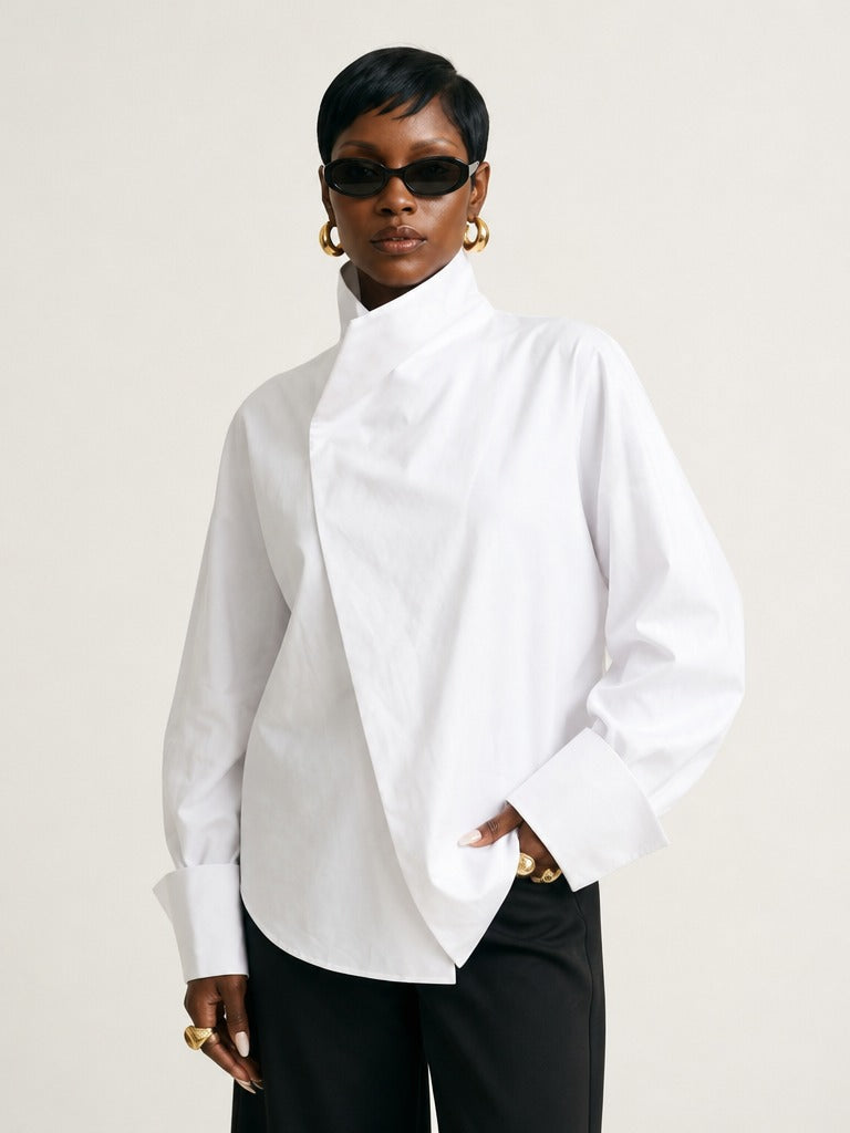 Daring Oversized Patchwork Shirt