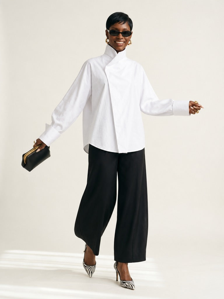 Daring Oversized Patchwork Shirt
