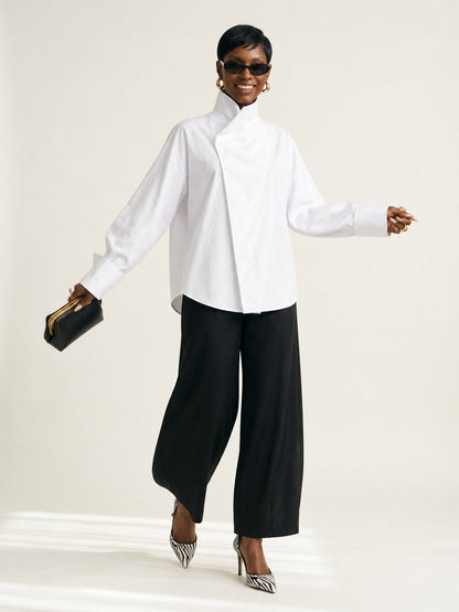Daring Oversized Patchwork Shirt
