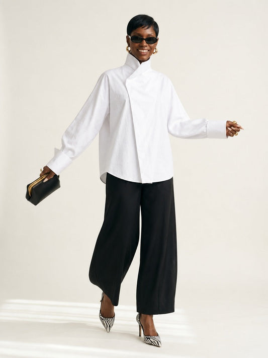 Daring Oversized Patchwork Shirt