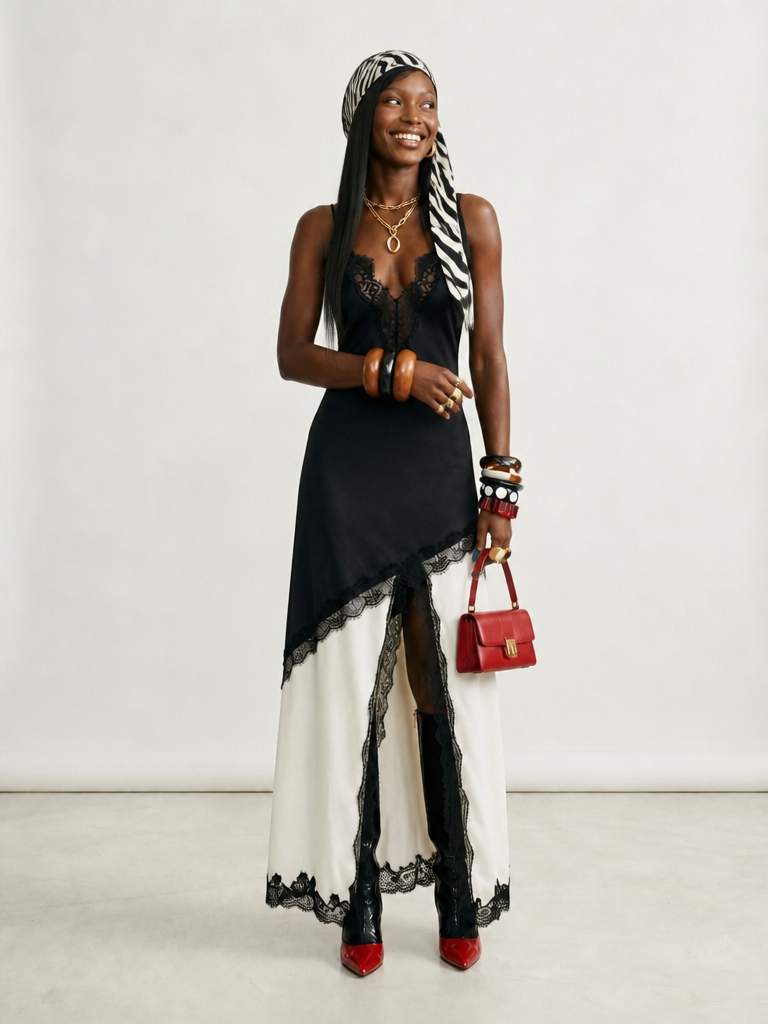 Worthy Lace Slip Maxi Dress