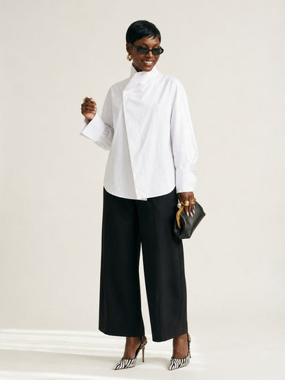 Daring Oversized Patchwork Shirt