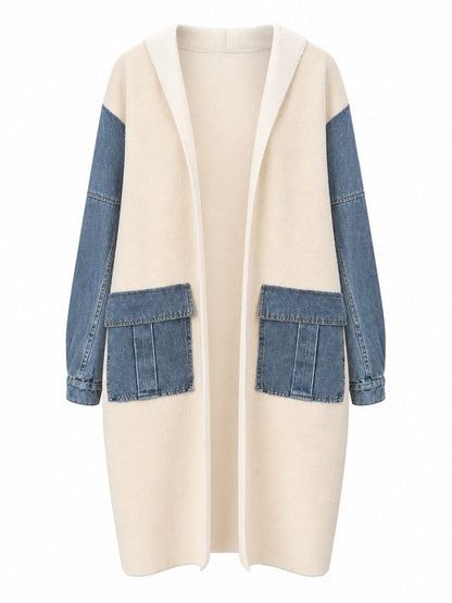 Adventurous Knit Denim Cardigan