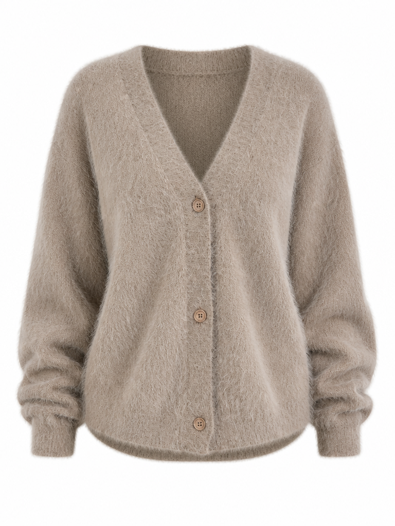 Grounded Knitted Oversized Cardigan