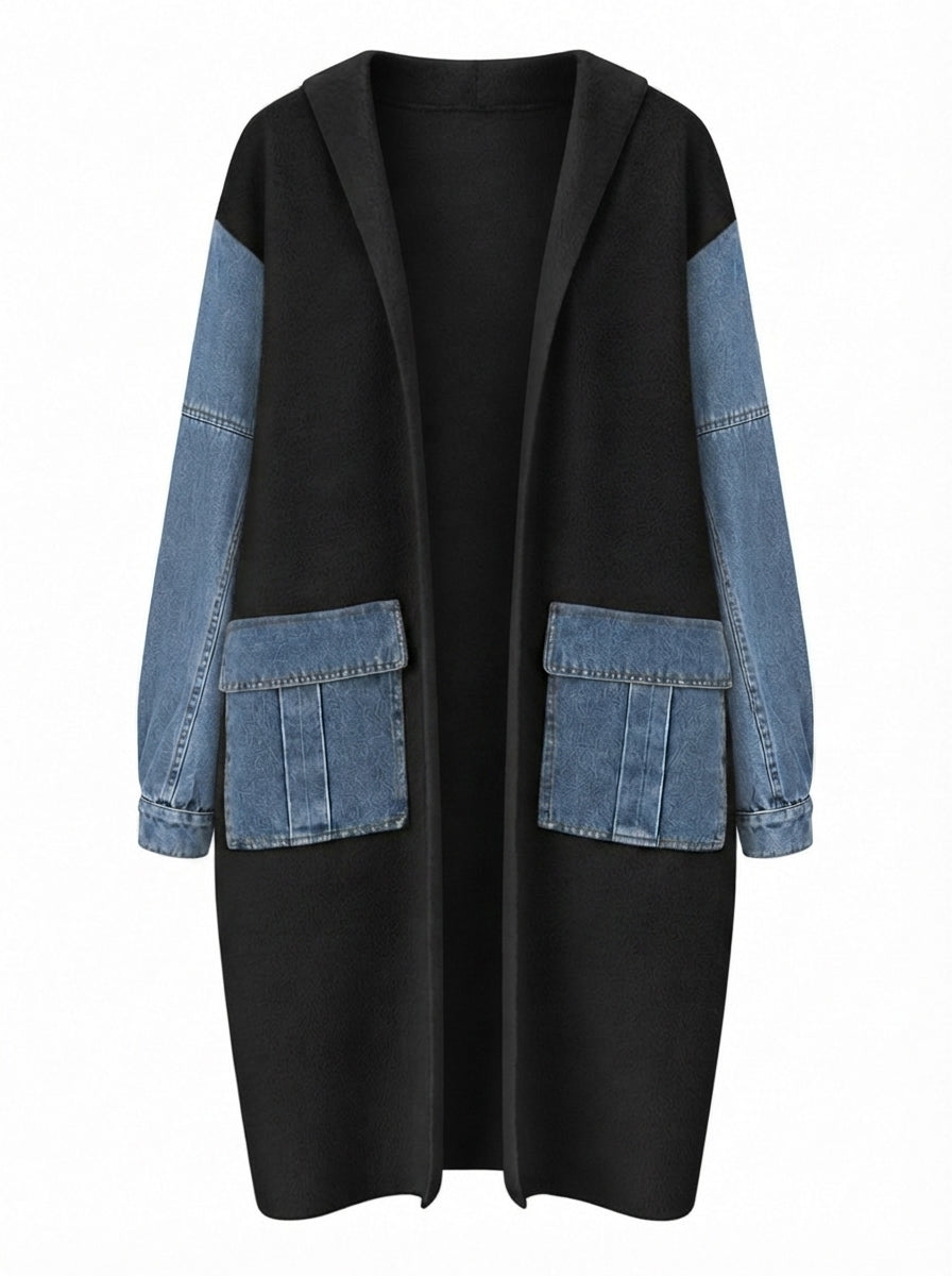 Adventurous Knit Denim Cardigan