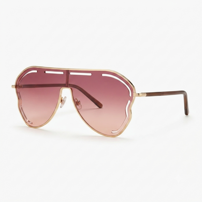 Daring Alloy Oversized Sunglasses