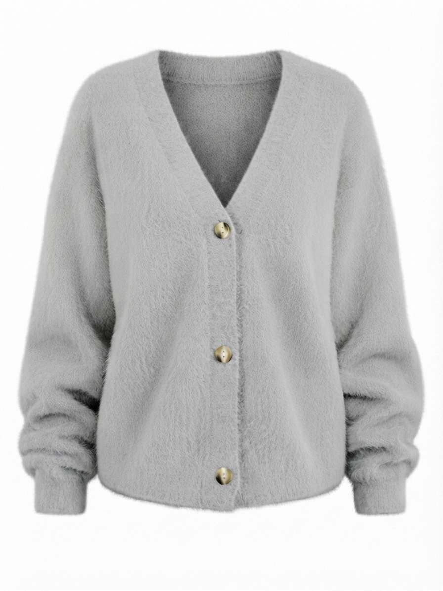 Grounded Knitted Oversized Cardigan