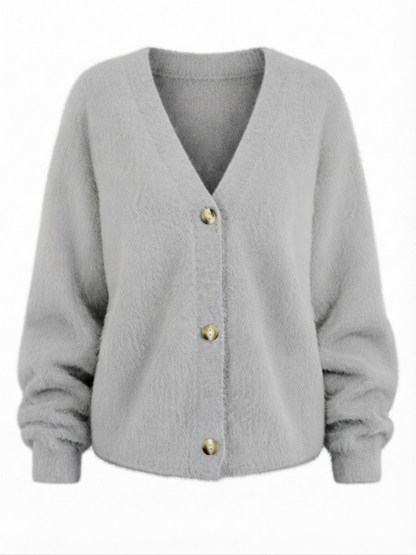 Grounded Knitted Oversized Cardigan
