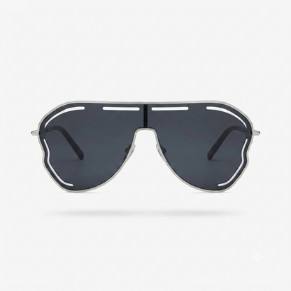 Daring Alloy Oversized Sunglasses