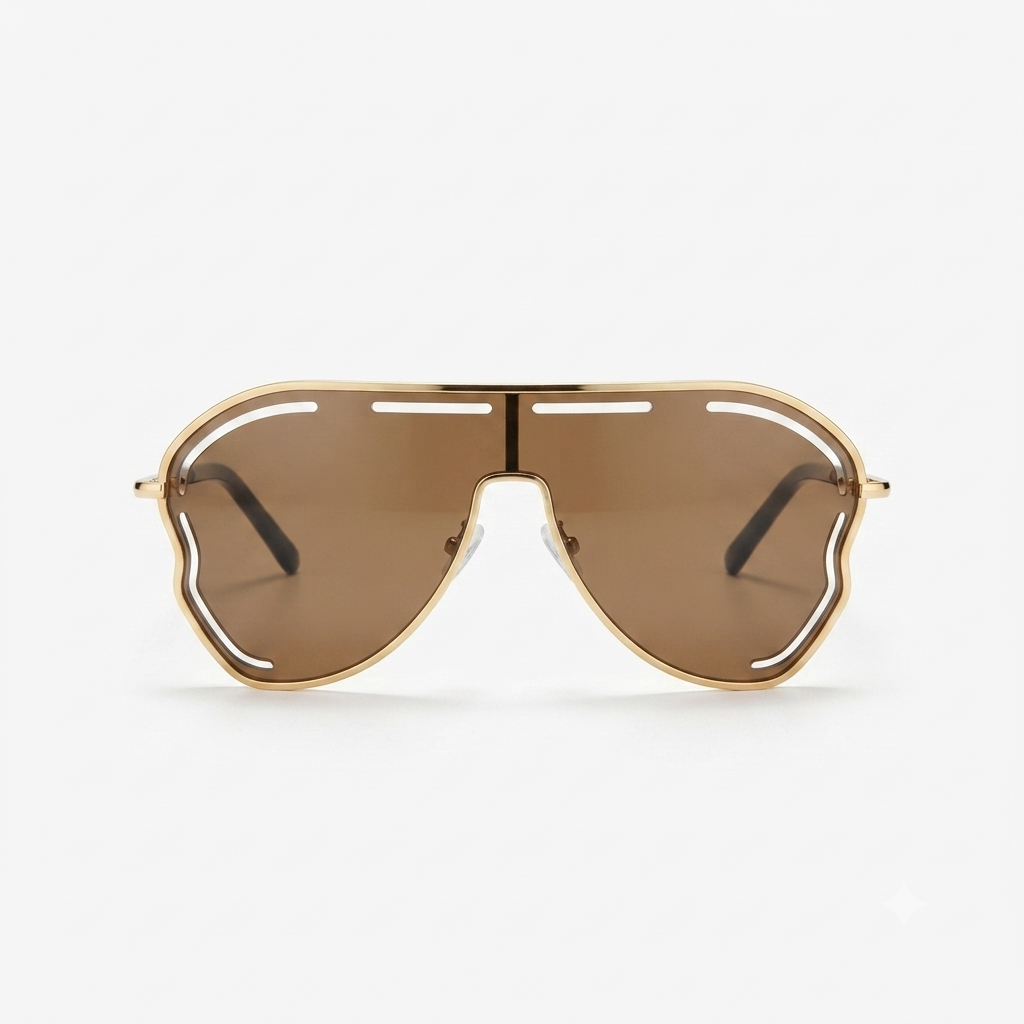 Daring Alloy Oversized Sunglasses