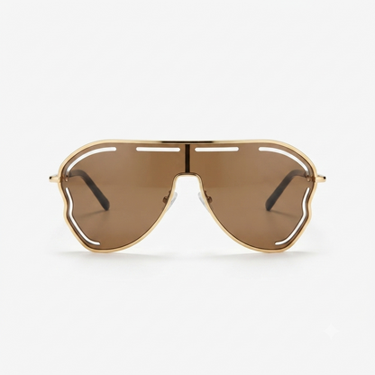 Daring Alloy Oversized Sunglasses