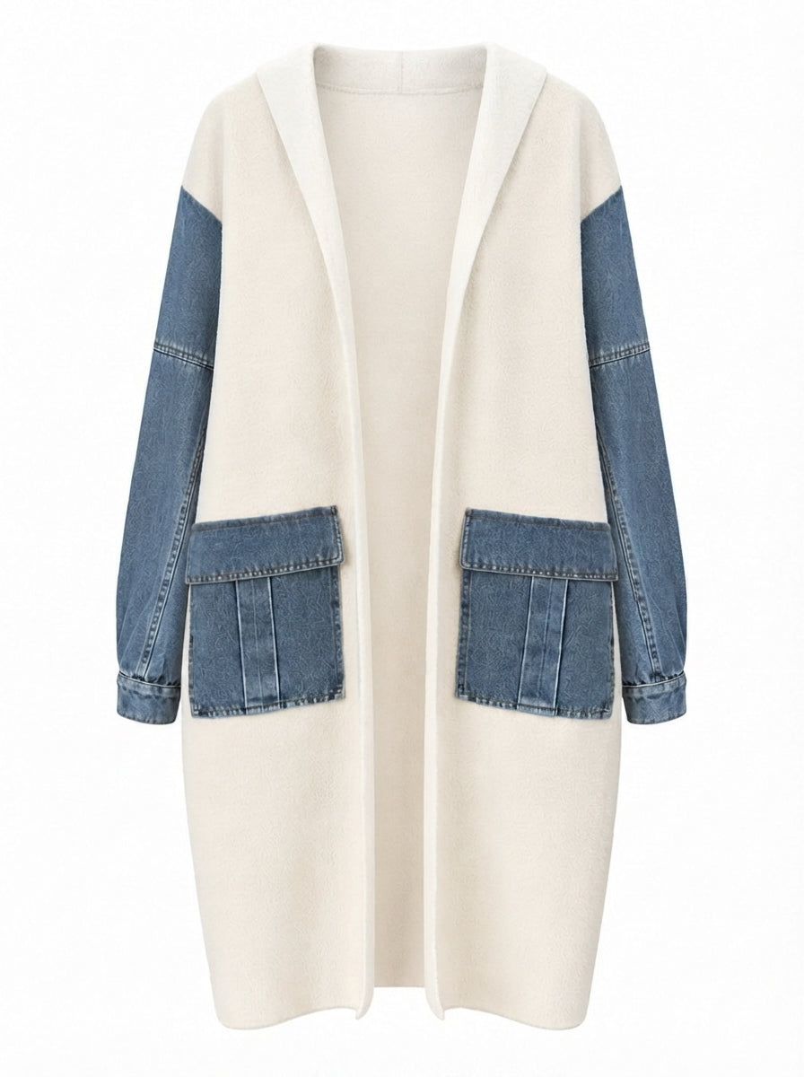 Adventurous Knit Denim Cardigan