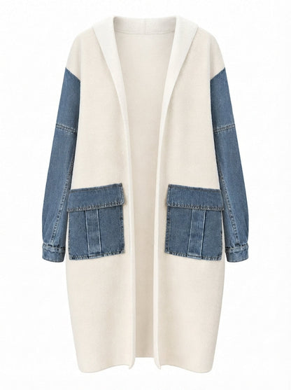 Adventurous Knit Denim Cardigan