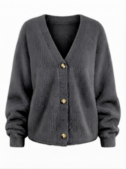 Grounded Knitted Oversized Cardigan