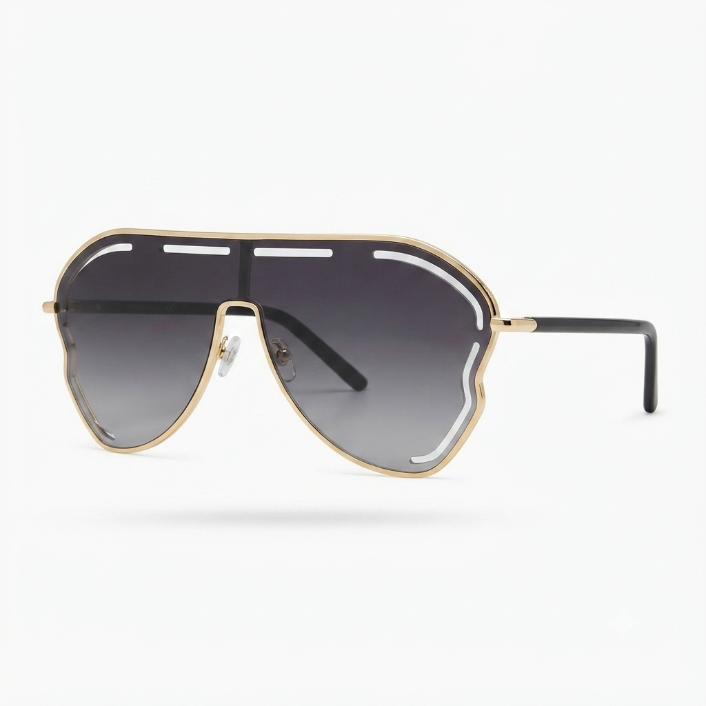 Daring Alloy Oversized Sunglasses