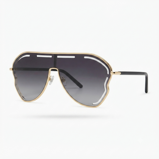 Daring Alloy Oversized Sunglasses