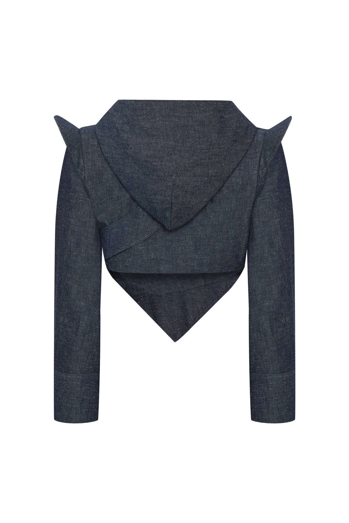 JENDUE High Frequencies Denim Jacket - Unique Cropped Style