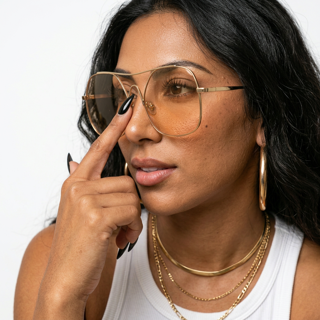 Metal Pilot Aviator Sunglasses