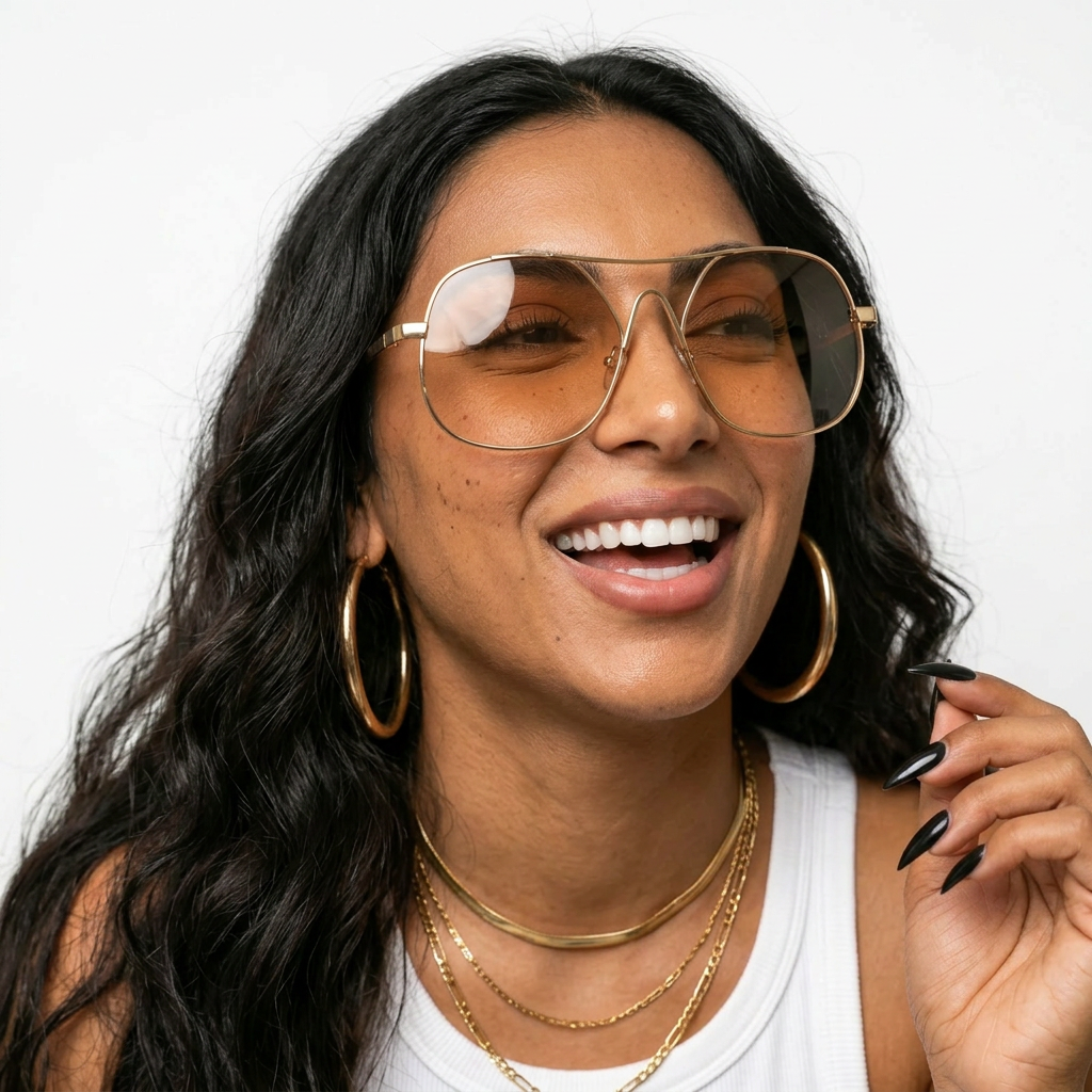Metal Pilot Aviator Sunglasses