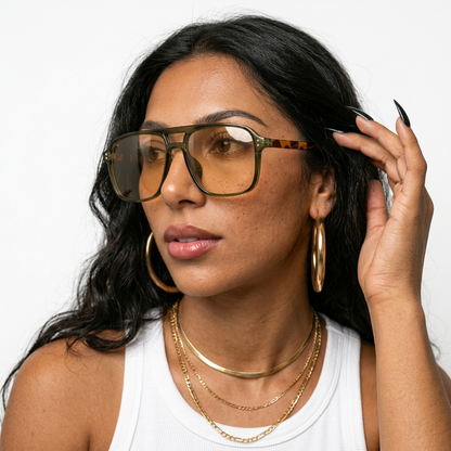 Fearless Acetate Square Sunglasses
