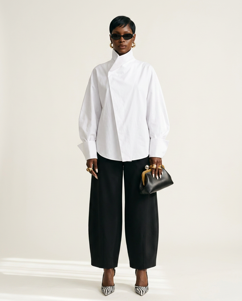Daring Oversized Patchwork Shirt